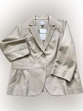 Halogen Structured Beige Blazer Jacket Women’s XL